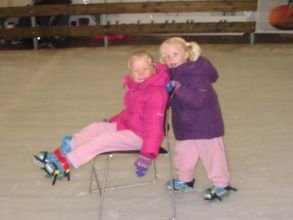 Op de schaatsbaan