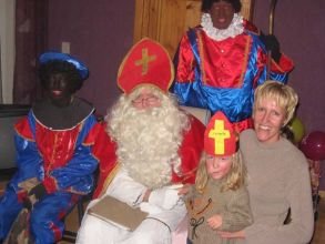 Sinterklaas thuis op bezoek